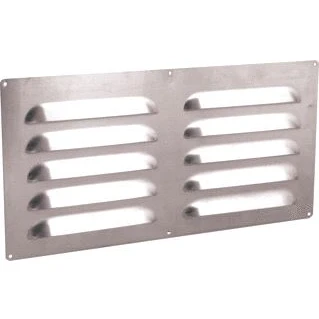 Afbeelding van Nedco schoepenrooster alum. vlak 500 x 250 mm m/grote schoepen blank