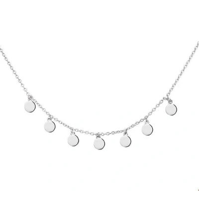 Afbeelding van Zilver Gerhodineerde Collier rondjes 1 1327849