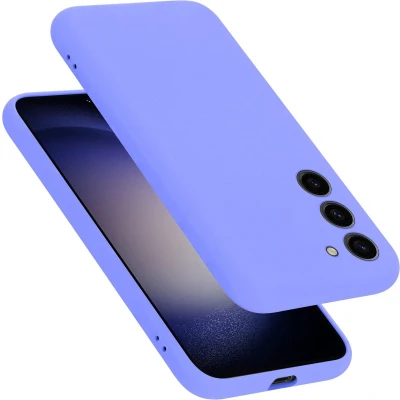 Afbeelding van Cadorabo Hoesje geschikt voor Samsung Galaxy S24 PLUS Case in LIQUID LICHT PAARS Beschermhoes TPU silicone Cover