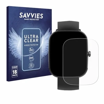 Afbeelding van Savvies Screenprotector voor Csasan T70 1.91&quot; Folie Beschermfolie transparant (18 Stuks)