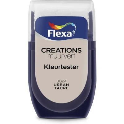 Afbeelding van flexa creations muurverf tester 3024 urban taupe 30 ml