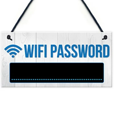 Afbeelding van RED OCEAN Wifi Wachtwoord Krijtbord Nieuwe Thuis Vriend Gift Opknoping Plaque Huis Warming Teken