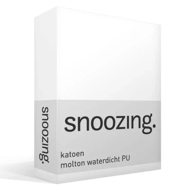 Afbeelding van Snoozing Molton Waterdicht Topper Hoeslaken Eenpersoons 90x210/220 cm Wit