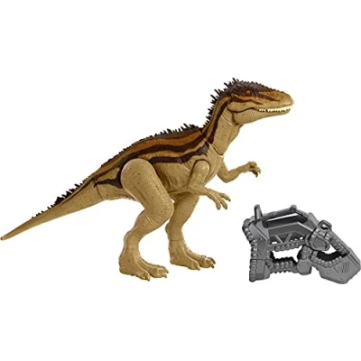 Afbeelding van Jurassic World: Kamp Krijt, beweegbaar figuur dinosaurus Carcharodontosaurus Mega Ravager, ontsnappings en aanvalfuncties, kinderspeelgoed, Hbx39