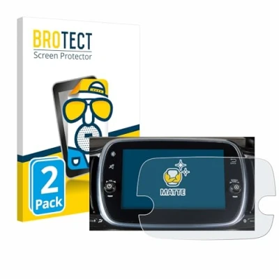 Afbeelding van BROTECT Screenprotector voor Fiat 595 Abarth Uconnect 7&quot; Folie Beschermfolie matte (2 Stuks)