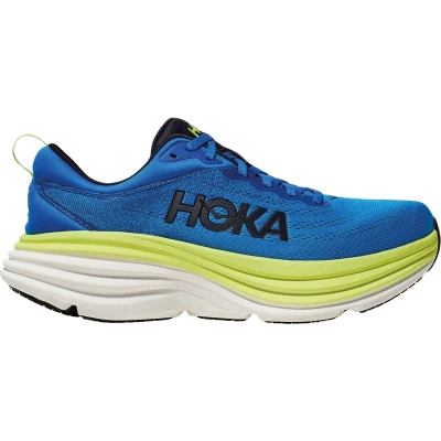 Afbeelding van HOKA Bondi 8 Hardloopschoenen neutraal, Heren, Maat: 45 1/3, Electric/lettuce Textiel/ synthetisch