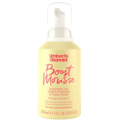 Afbeelding van Umberto Giannini Strong Curls Rosemary Oil Strengthening Styling Foam 300ml