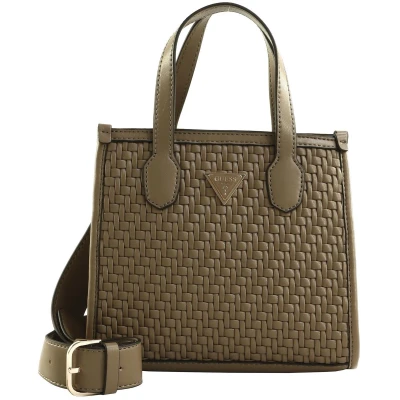 Afbeelding van GUESS Handtas Schoudertas Silvana 2 Compartment Mini Tote Dark Taupe