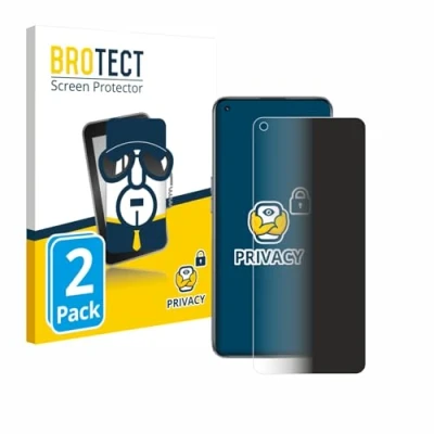 Afbeelding van BROTECT privacy screenprotector voor realme GT 5G Folie Beschermfolie Blauwlichtfilter (2 Stuks)