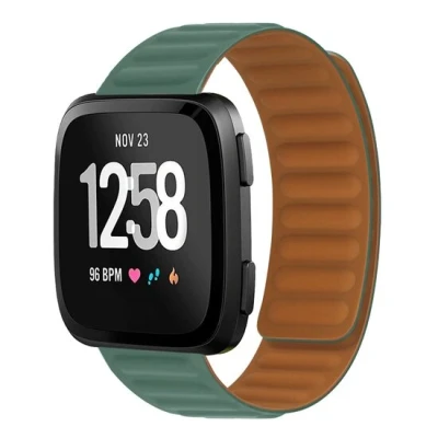 Afbeelding van Fitbit Versa 3/4 &amp; Sense 1/2 Siliconen Loop bandje Groen