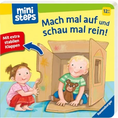 Afbeelding van ministeps: Mach mal auf und schau rein: Mit extrastabilen Klappen. Ab 12 Monaten