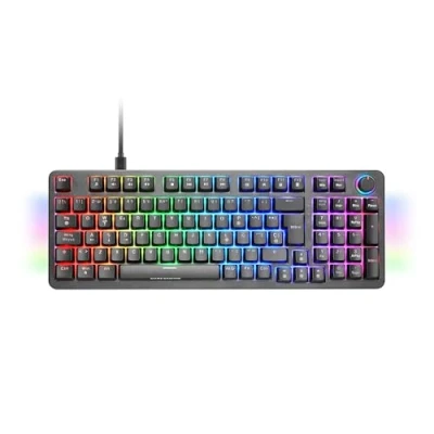 Afbeelding van MARS GAMING MKPRO, Volledig Mechanisch Gamingtoetsenbord, RGB Chroma, Hot Swap Mechanische Switches, Antighosting, Bedieningswiel, Geavanceerde Software, Multiplatform, Silent Switch, Spaans, Zwart