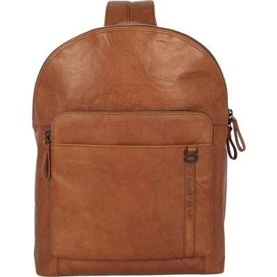 Afbeelding van Spikes &amp; Sparrow Berry Diaper Business Backpack brandy Leren tas Luiertas