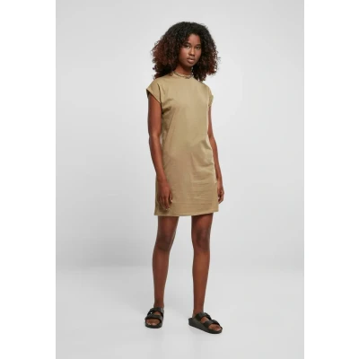 Afbeelding van Urban Classics Turtle Extended Shoulder Jerseyjurk, Dames, Maat: XXL, Khaki