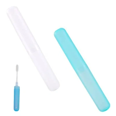 Afbeelding van Tandenborstelhoes, 2 Stuks Tandenborstelhouder, Tandenborstelkoffer, Tandenborstelkoker, Draagbare Plastic voor Reizen, Familie