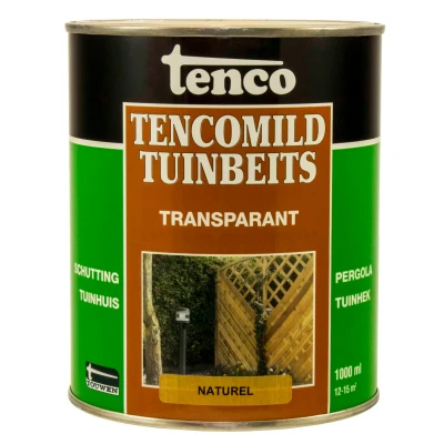 Afbeelding van Tenco Tencomild Tuinbeits Transparant 1 ltr naturel Buiten onderhoud