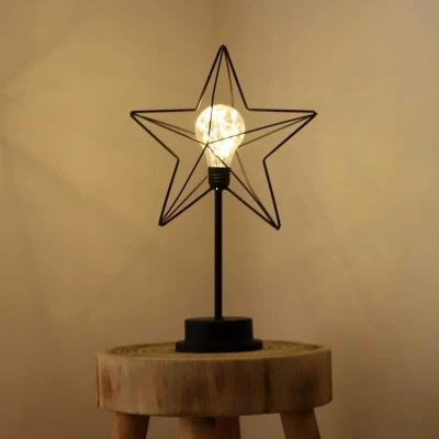 Afbeelding van LED kerstster lamp 38cm usb en batterij