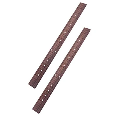 Afbeelding van Rosewood 21 Frets 3 String Sigaar Box Gitaar Fretboard Toets Onderdelen (2 stuks)