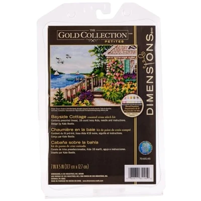 Afbeelding van Dimensions Bayside Cottage getelde kruisstokset,