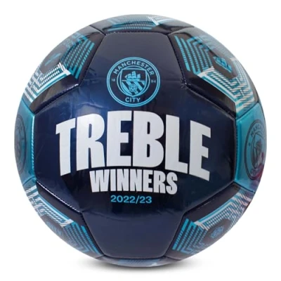 Afbeelding van Manchester City voetbal Treble Winners blauw Limited Edition