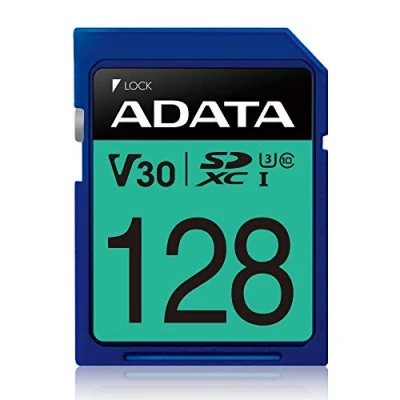 Afbeelding van ADATA ASDX128GUI3V30S R flashgeheugen 128 GB SDXC Klasse 10 UHS I