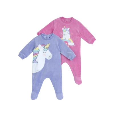Afbeelding van Chicco SET 2 Pieces Kruippakje voor kinderen, Maat: 56, Violet