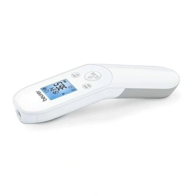 Afbeelding van Beurer FT 85 Thermometer lichaam Koortsthermometer Meten omgevings en oppervlaktetemperatuur Digitaal Infrarood Contactloos Hygiënisch Smiley symbolen 60 Geheugenplaatsen Medisch gecertificeerd 5 Jaar garantie