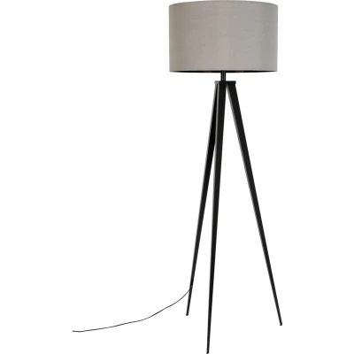 Afbeelding van Zuiver Vloerlamp Tripod zwart grijs Metaal