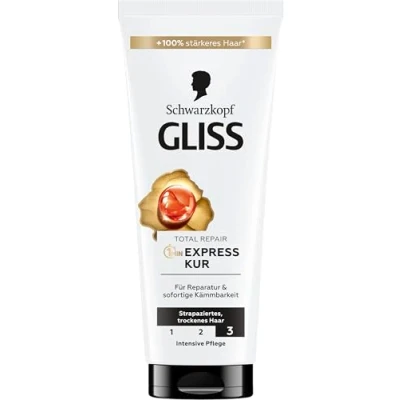 Afbeelding van Gliss Kur Schwarzkopf Total 1 Minute Intensieve haarbehandeling 200 ml