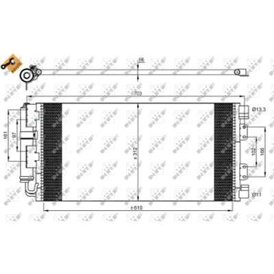 Afbeelding van Condensor, airconditioning NRF 35548