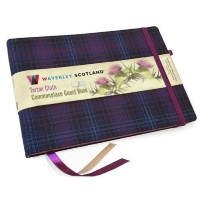 Afbeelding van Guest Book Kinloch Anderson Thistle Tartan cloth