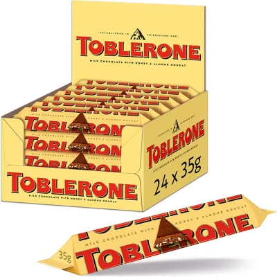 Afbeelding van Toblerone Candybar Geel 24x35g