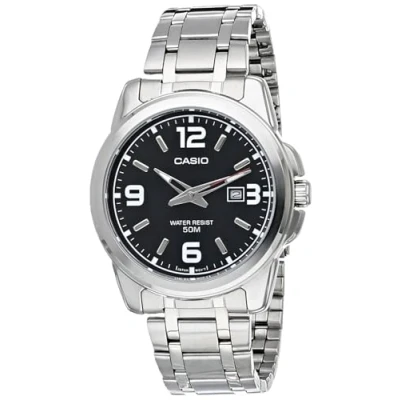 Afbeelding van Casio MTP VD01L 2BV Men&#039;s Enticer Blue Leather Band Dial Casual Analog Sporty Watch