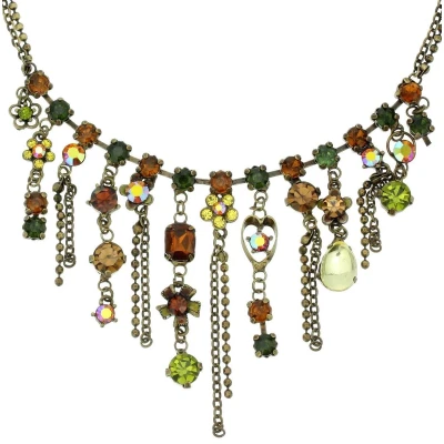 Afbeelding van Behave Groene ketting met steentjes
