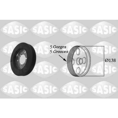 Afbeelding van SASIC 2150009 Krukaspoelie 138 PEUGEOT: 106 II Hatchback