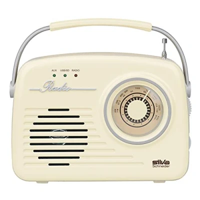 Afbeelding van Silva Schneider Mono 1965, kofferradio, net of batterijvoeding, beige