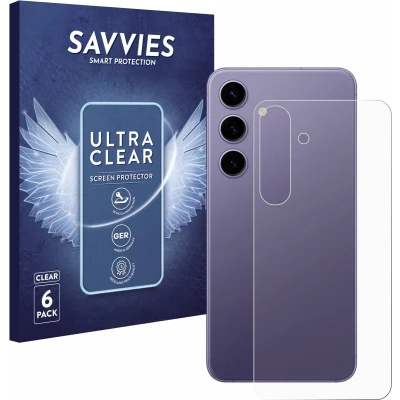 Afbeelding van Savvies Screenprotector voor Samsung Galaxy S24 (Achterkant) Folie Beschermfolie transparant (6 Stuks)
