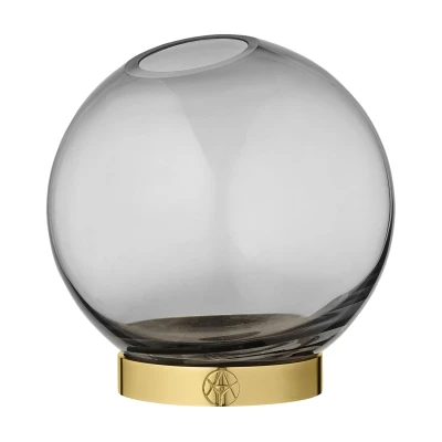 Afbeelding van AYTM Globe Vaas 10 Zwart/goud