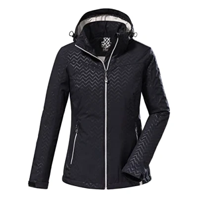 Afbeelding van killtec Women&#039;s Softshelljack met afritsbare capuchon KOS 176 WMN SFTSHLL JCKT, dark navy, 36, 38390 000