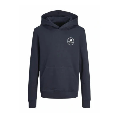 Afbeelding van JACK &amp; JONES JUNIOR hoodie JJESWIFT met printopdruk donkerblauw