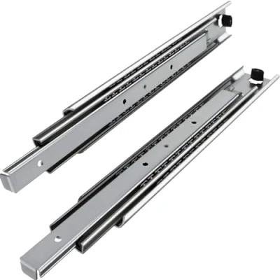 Afbeelding van 1 Paar (2 stuk) Volledig uitschuifbaar Ladegeleider KV1 80 H53 L700 NF Lengte 700 mm Draagkracht 100 Kg gegalvaniseerd van SOTECH