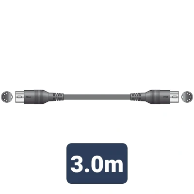 Afbeelding van Midi kabel 5 pins Din stekker aan beide zijde 3m