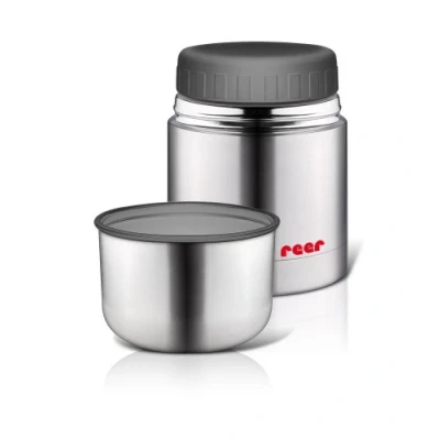 Afbeelding van Reer 90430 RVS warmhoudbox voor voedsel met beker, 350ml