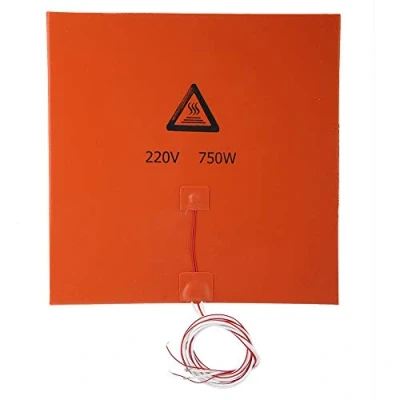 Afbeelding van VBESTLIFE Verwarmingskussen voor 3D printer, siliconen, verwarmingskussen, oranje, 220 V, 750 W, 300 x mm