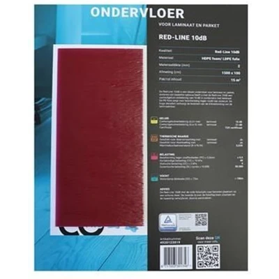 Afbeelding van PVC Lab21 laminaat ondervloer 10dB 2mm Vloer