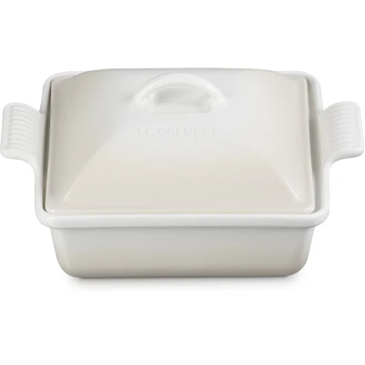 Afbeelding van Le Creuset Ovenschaal Vierkant Met Deksel Meringue 23 cm