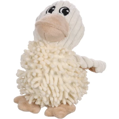 Afbeelding van Schattige Flufa Olifant of Eend Perfecte hondenknuffel Beige / 21 x 18 cm