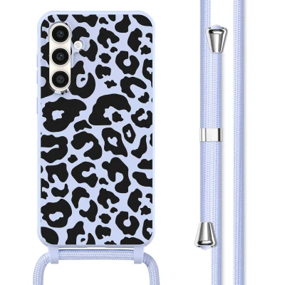 Afbeelding van Samsung Galaxy S23 FE Hoesje Siliconen en TPU (zacht) imoshion Softcase/Koordhoesje/Backcover Animal Lila Telefoonhoesje
