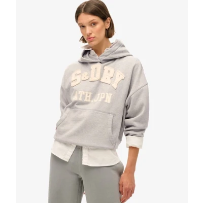 Afbeelding van Athletic Essentials Oversized Hoodie met Applicatie Grijs Grootte: 34