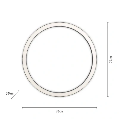 Afbeelding van Paul Neuhaus Ronde vloerlamp Pure Lines Round Ø 70cm antraciet 6306 13